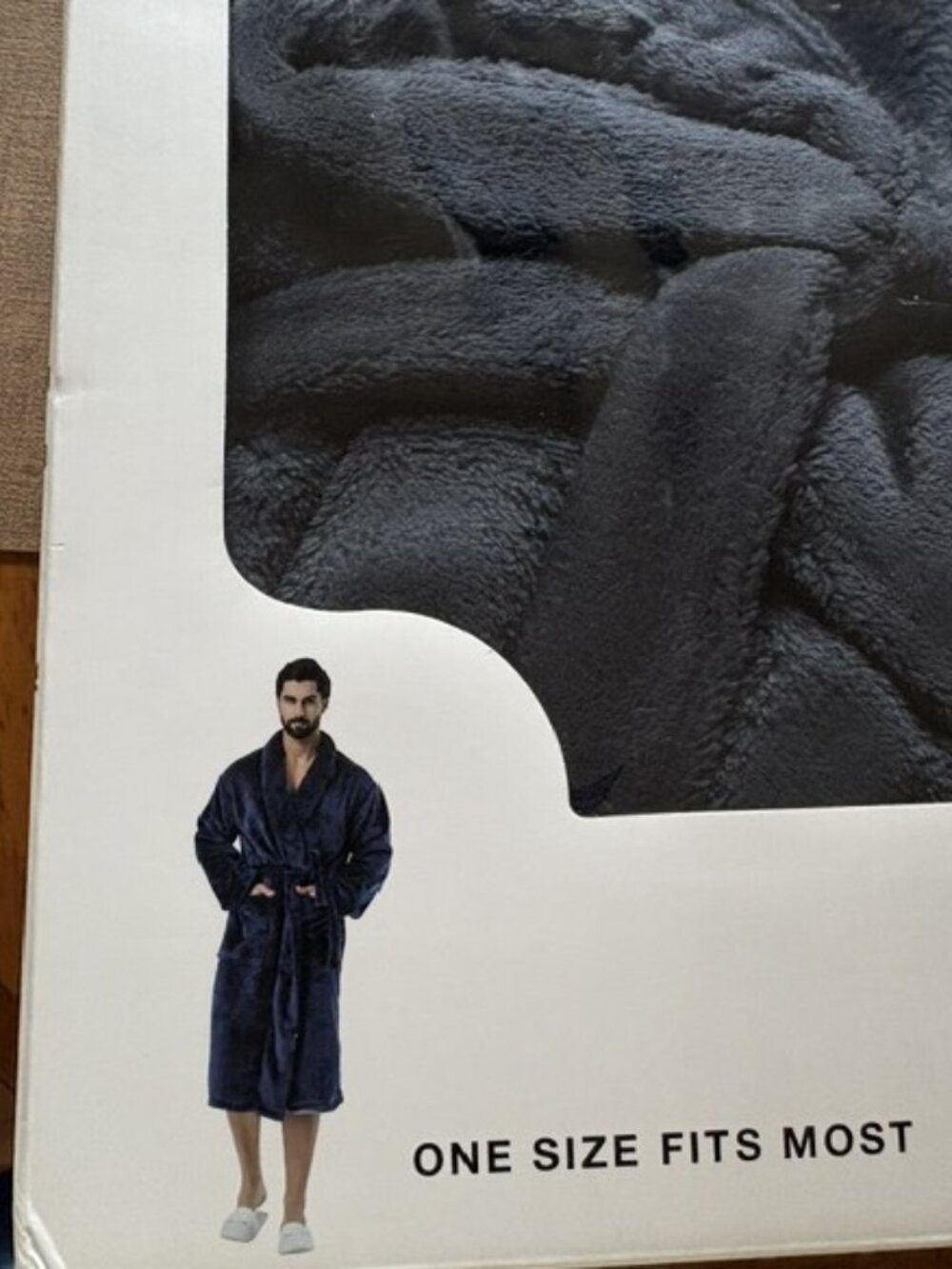 Men's Plush Robe - Picture 3 of 3
